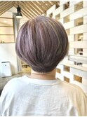 色落ちも楽しめるモーブグレー/30代/40代/50代