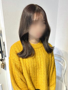 アンニュ(annuy) 【annuy_shiori】くびれ巻き×オリーブブラウン/韓国ヘア