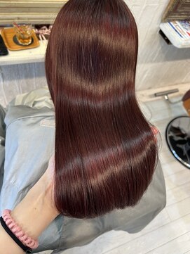 リコ バイ マリス(Liko by maris) 【ブリーチなし】髪質改善/愛される可愛さ。カシスレッド