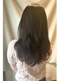 ロングレイヤーカット/フェイスレイヤー/アッシュベージュ