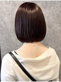 20代30代ボブ/切りっぱなし/透明感カラー/レイヤーボブ/ショート