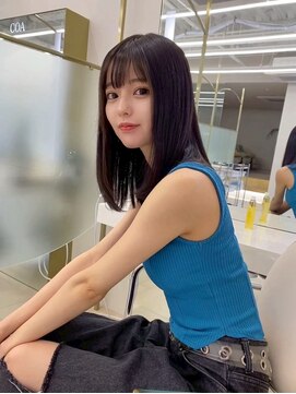 コア銀座メゾン(COA GINZA Maison) 髪質改善レイヤーカット前髪カット顔周りレイヤー暗めカラー銀座