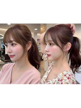 全方向から見て可愛い韓国Cut!計算されたCutで小顔[焼津駅/髪質改善ストレート/学割U24/縮毛矯正]