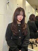 ロンドガーネット 池袋(Lond garnet)&nbsp;オリーブグレー/レイヤーカット/黒髪/マロンベージュ/池袋