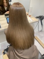 キイヘアーデザイン(key hair design)&nbsp;ブリーチなしダブルカラー、くすみベージュ