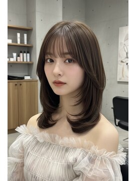 ライリー(riley) riley透け感レイヤーミディ