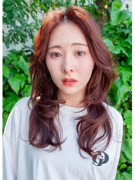 フェティッシュ(fetish) 顔周りに流れのあるロングレイヤーパーマ