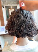原宿ボブパーマスパイラルパーマウェーブヘア20代30代40代50代