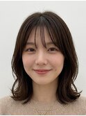 ミディアム レイヤー 顔周りレイヤー 透明感 20代30代40代　越谷