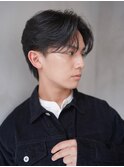 センターパート×ニュアンスパーマ