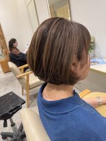 テラス アヴェダ 大丸心斎橋店(Terrace AVEDA)&nbsp;襟足スッキリ！丸みショートボブ/30代/40代/50代