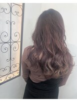 アヴァンス なかもず店(AVANCE.)&nbsp;さくらバイオレット×バレイヤージュ×ラフウェーブ