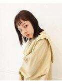 切りっぱなしボブ×アースカラー/外ハネボブ×ダークアッシュ
