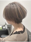 マッシュショート×デザインカラー×似合わせカット