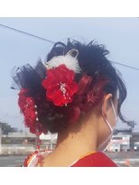 ヘアデザインロアール アリオ倉敷店(Hair Design Loire)&nbsp;振袖アップアレンジ