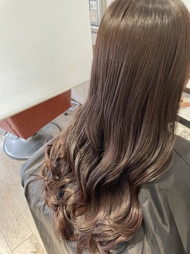ルモ ヘアー 泉佐野店(Lumo hair) ピンクブラウンカラー