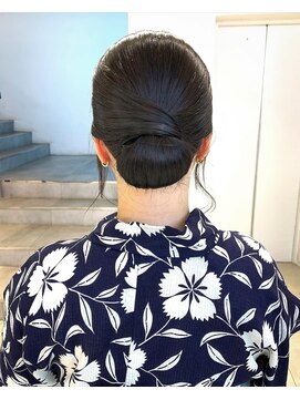 ゼスト パーク(ZEST PARK) タイトシニヨン ヘアアレンジ 浴衣 ヘアセット 吉祥寺《 宮坂》