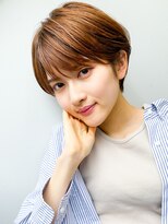 30代40代50代小顔ハンサムショート/チョコレートアッシュ