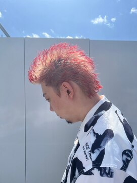 パーク バイ クリーム 大宮(PARK by CREAM) 【メンズ】エンドカラー　煉獄さんカラー