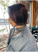 切りっぱなしボブ☆かきあげ前髪☆バイオレット