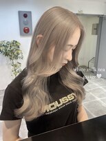 ペレ 栄店(PELE)&nbsp;前髪/アンブレラカラー/こなれミディ/イメチェン/ウェーブパーマ