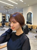 ジーナ 京都河原町(Zina)&nbsp;＊くすみベージュ前上がりショート＊美髪【Zina京都河原町】