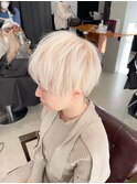 ボブルフ/ネビージュ/小顔/ワンレン/スモーキーアッシュ[渋谷駅]