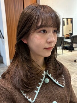 ノラ ヘアーサロン(NORA HAIR SALON) ブリーチなし透明感カラー冬のレイヤーカット
