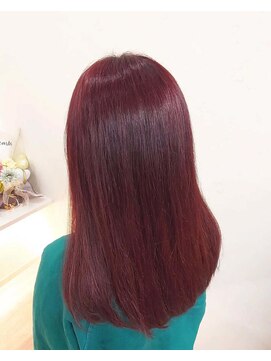 ウイングハーツ 石岡店(WING HEART'S) 【暖色カラー×髪質改善】チェリーレッド　ワインレッド