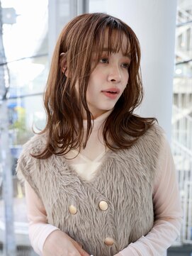 エムスラッシュ センター南(M.SLASH) 大人かわいい/外ハネミディアム/くびれカール/センター南