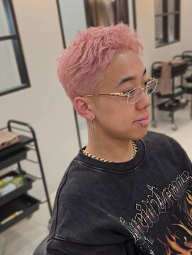 ラピス 名古屋駅前店(Lapis) ホワイトピンク×スパイキーショート