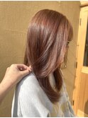【春のトレンドカラー】ブリーチなしピンクベージュ