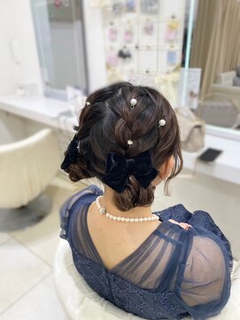 ヘイルジューシー(hail JUICY) ツインお団子/編み込み/ヘアセット