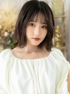 カバーヘアアンドスパ ブリス 浦和(COVER HAIR&SPA bliss) 乾かすだけ大人可愛い黒髪ゆるふわボブパーマh3浦和20代30代40代