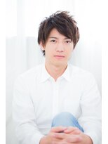 クシュ 所沢東口店(kusyu...) スペインカールスパイキーショートブルーブラックフェザーパーマ