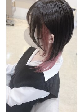 オーセンヘア(AUTHEN.HAIR) ウルフカット×インナーカラー