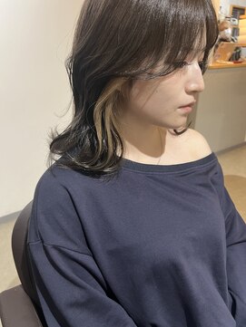 スイヘアデザイン 久留米(suii.. hair design) イヤリングカラー/ベージュ/NOBU