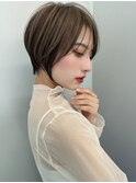 くすみベージュマロンベージュホワイトブロンド細めハイライト