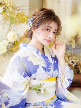 ヘアセットサロンシャルメ 梅田店(Hair Make Salon CHARMER)の写真/朝7時~OK◎[巻き下ろし¥1300~/ヘアセット¥1500~]夏祭りに！[ヘアセット+浴衣着付け¥3900~]梅田駅♪