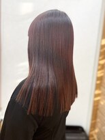 ビューティー サロン カワチ 中庄団地本店(Beauty Salon KAWACHI) ブリーチ無しの赤髪