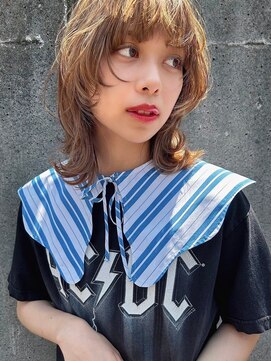 ラック 表参道(LUCK) ウルフレイヤー/くすみベージュ/クラゲヘアー/表参道/原宿