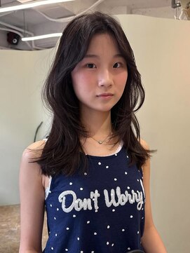 ユー(yew) ミディアムレイヤーカット/ウルフレイヤーカット/顔まわりカット