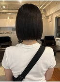 ボブ/透明感カラー/切りっぱなし