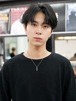 アンサー 渋谷(ANSWER)&nbsp;メンズシースルーセンターパートフェザーパーマ髪質改善縮毛矯正