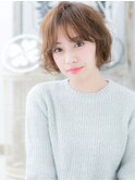 耳かけくせ毛ニュアンスパーマ小顔プードルボブc7上尾30代40代