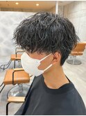 マッシュヘア/波巻きパーマ/men's/スパイラルパーマ