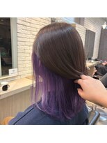 オルヘアサロン(Olu. hair salon)&nbsp;【色落ちも楽しめる】メンズ×インナーカラー　ラベンダー