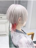 デザインカラーウルフ/ホワイトシルバーインナーカラー