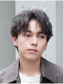渋谷mensアクティブショートフェザーパーマセンターパート