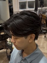 曲がる縮毛矯正専門店 バイ レイズ 名駅(RAYS) 曲がる縮毛矯正で作る毛流れセンターパートM
